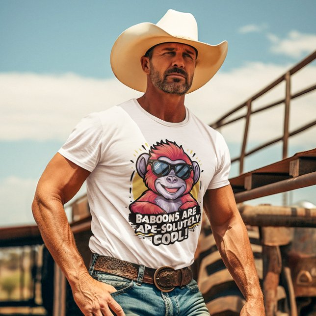 Camiseta Gorila elegante: los babuinos son Guay solucionado (Subido por el creador)