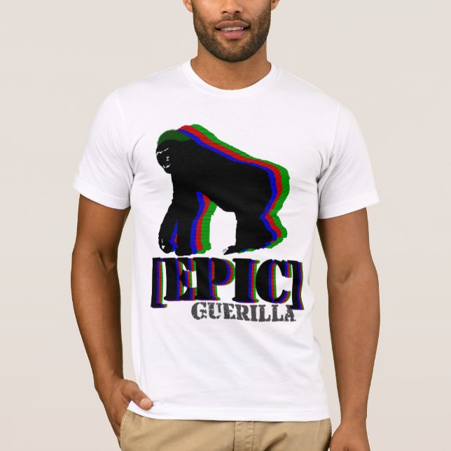 Camiseta Gorila épico de la guerrilla (Anverso)