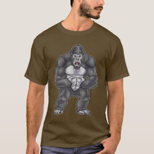Camiseta Gorila Fisicoculturista Culturismo