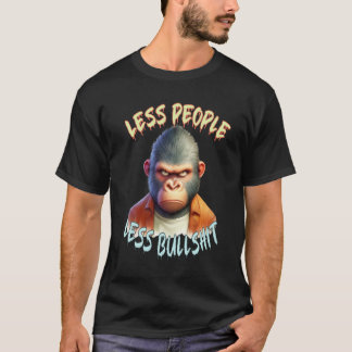 Camiseta gorila fresca, animales locos