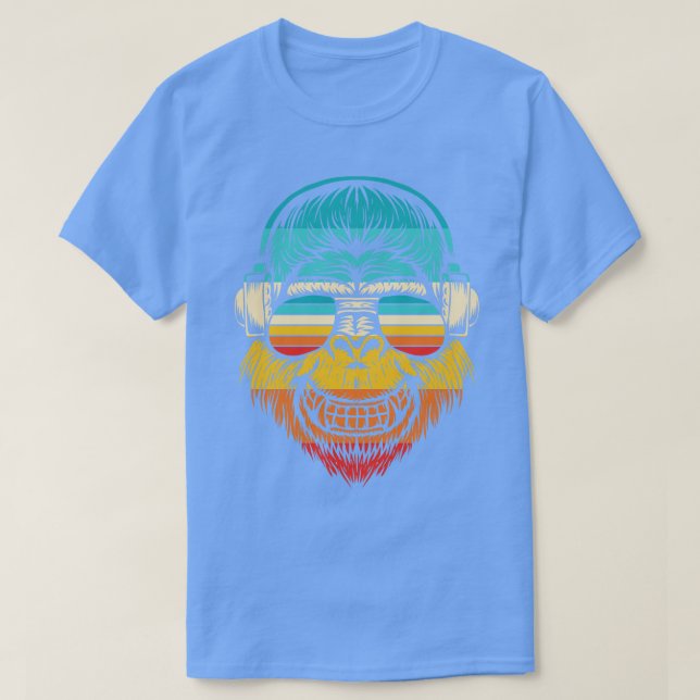 Camiseta Gorila Funky Retro (Diseño del anverso)