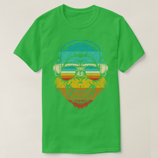 Camiseta Gorila Funky Retro (Diseño del anverso)