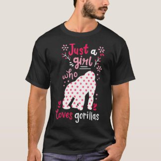 Camiseta Gorila infantil Un regalo de gorilas Chicas