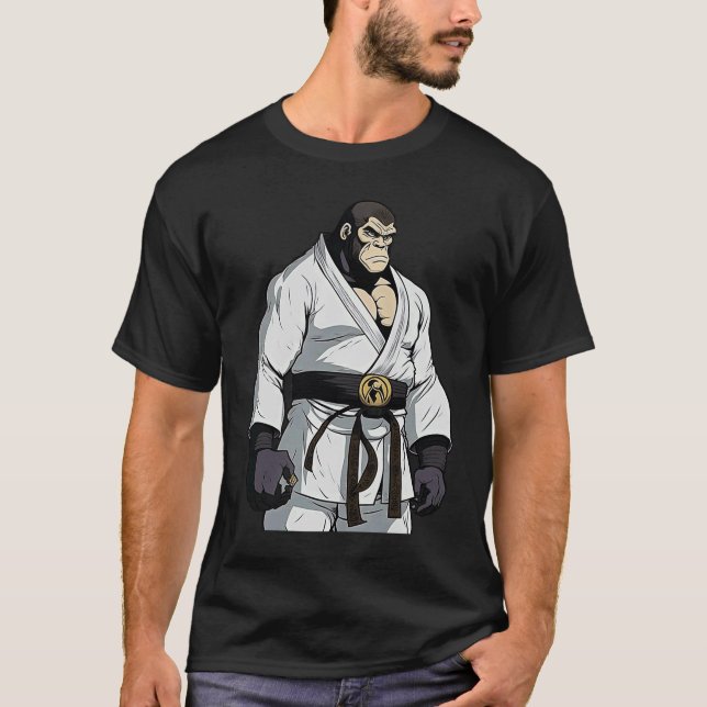 Camiseta Gorila: Jiu Jitsu y Grappling (Anverso)