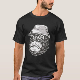 Camiseta Gorila Mono Pescador Mono Gorila Niños