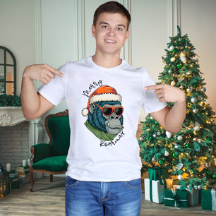 Camiseta Gorila navidad   Merry Roarmas X-Mas T-Shirt