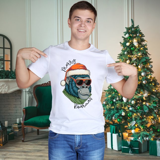 Camiseta Gorila navidad | Merry Roarmas X-Mas T-Shirt (Subido por el creador)