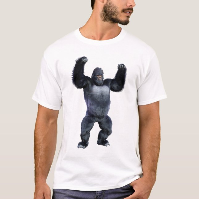 Camiseta Gorila negro simio (Anverso)
