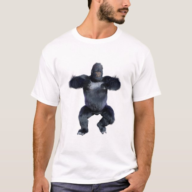 Camiseta Gorila negro simio (Anverso)