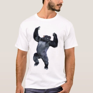 Camiseta Gorila negro simio