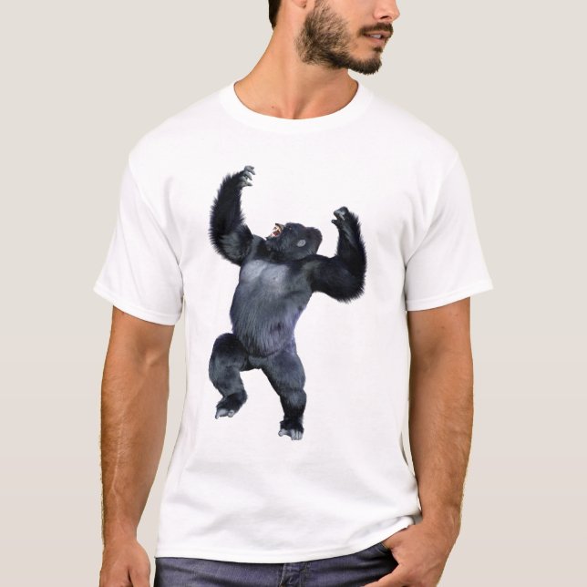 Camiseta Gorila negro simio (Anverso)