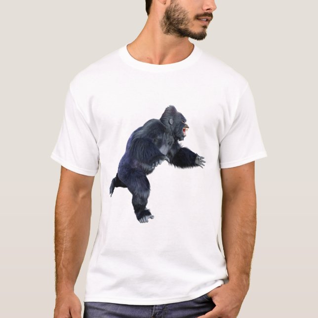 Camiseta Gorila negro simio (Anverso)