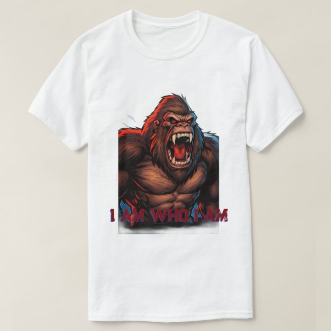 Camiseta gorila ou macaco rei  (Diseño del anverso)