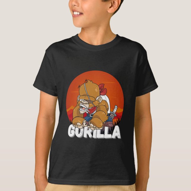 Camiseta Gorila pirata (Anverso)