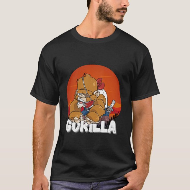 Camiseta Gorila pirata (Anverso)