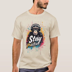 Camiseta Gorila Positivo con Auriculares