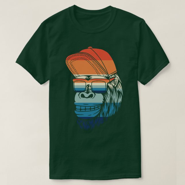 Camiseta Gorila retro (Diseño del anverso)