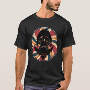 Camiseta Gorila retro de monos animales del zoológico Ape 1