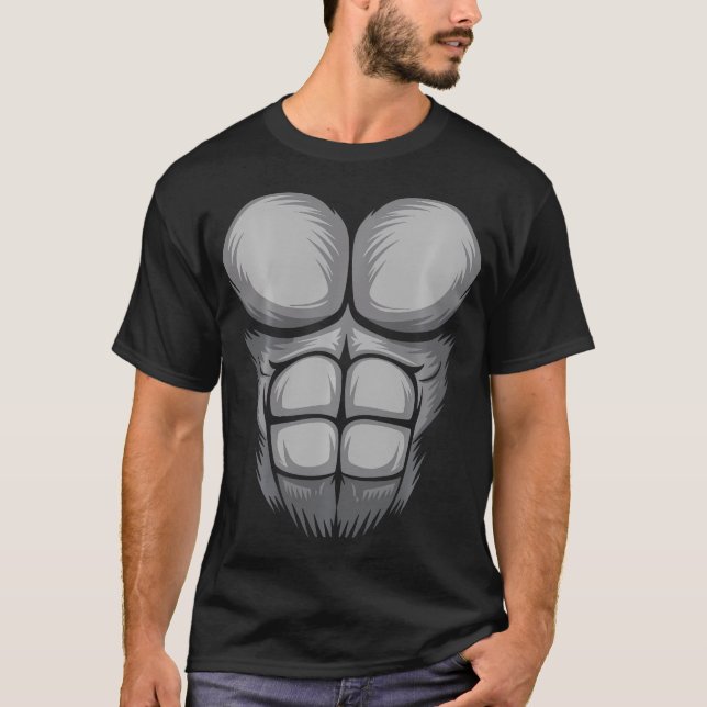 Camiseta Gorila Shirt Niños Adultos Hombres Gorila Chest C (Anverso)