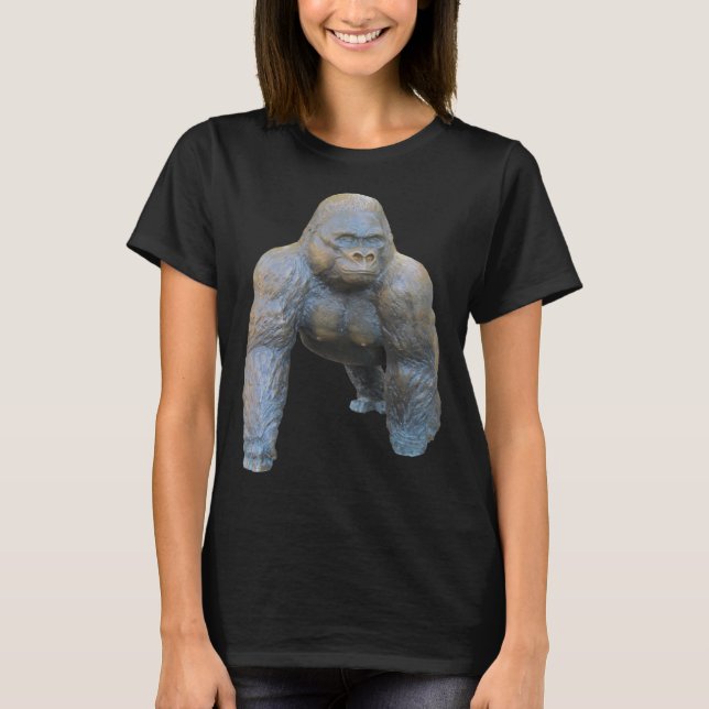 Camiseta Gorila Silverback Plata Primate Ape 7 (Anverso)