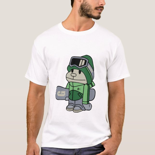 Camiseta Gorila - Snowboarder (Anverso)
