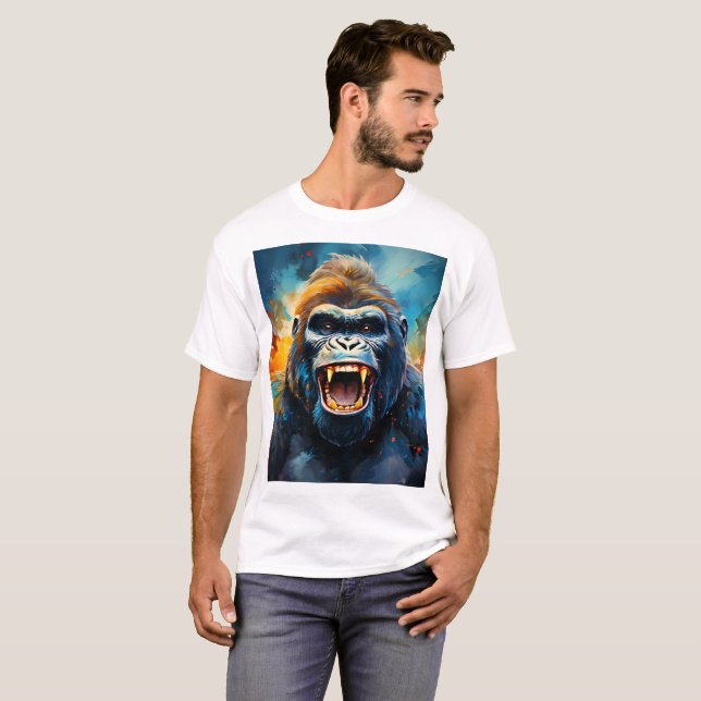 Camiseta Gorila sonriente (Anverso completo)
