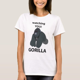 Camiseta Gorila te mira graciosa gorila
