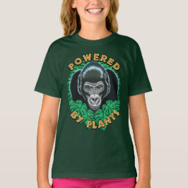 Camiseta Gorila Vegan - Alimentado Por Cita De Plantas