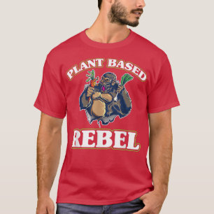 Camiseta Gorila vegetal vegetariano rebelde Vegan Activismo