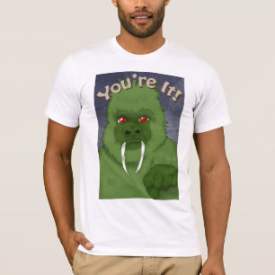 Camiseta Gorila verde de T-shirth de los hombres