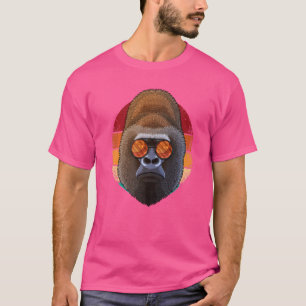 Camiseta Gorila Vintage Face Animal Retro