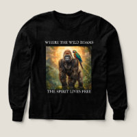 Camiseta Gorila y Loro Espíritu Salvaje
