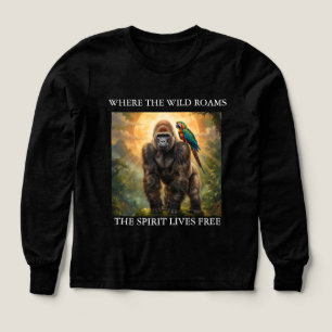 Camiseta Gorila y Loro Espíritu Salvaje