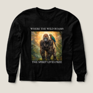 Camiseta Gorila y Loro Espíritu Salvaje