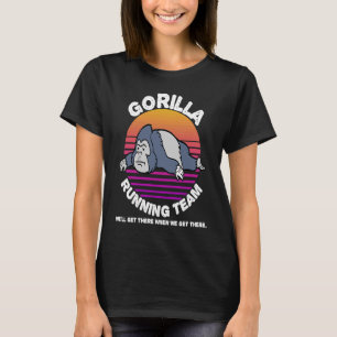Camiseta Gorilas Corriendo Equipo Niños Hombres Mujeres