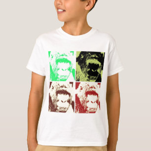 Camiseta Gorilas de arte pop