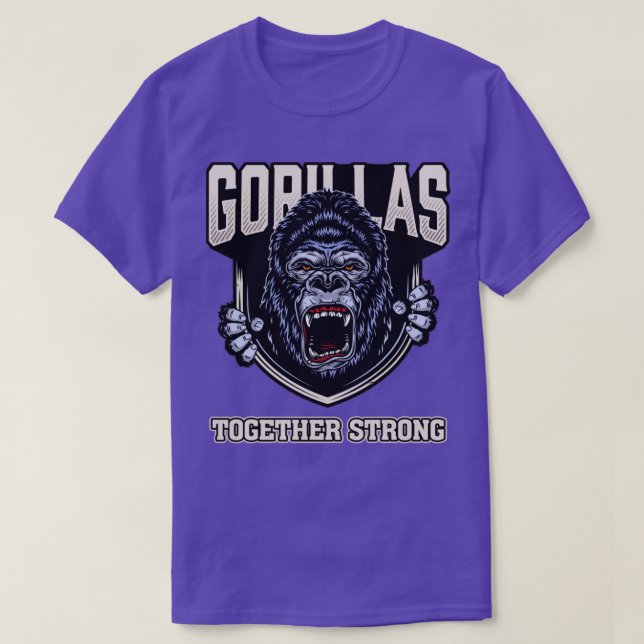 Camiseta Gorilas juntos fuertes (Diseño del anverso)