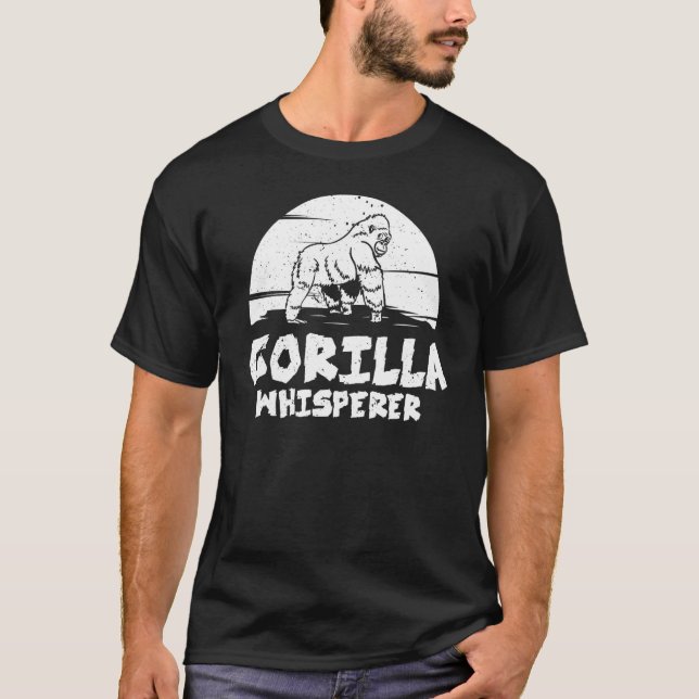 Camiseta Gorilla Animal Cita Monkey Habitat Silverback Wes (Anverso)