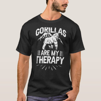 Camiseta Gorilla Animal Cita Monkey Habitat Silverback Wes