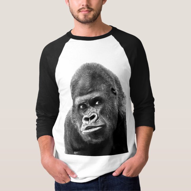 Camiseta Gorilla Black White (Anverso)