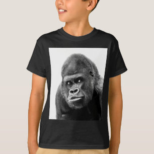 Camiseta Gorilla blanca negra