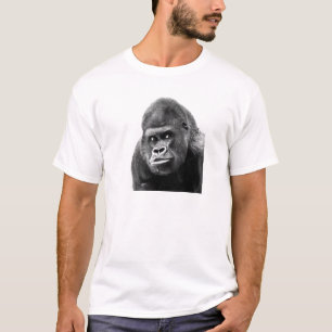 Camiseta Gorilla blanca negra