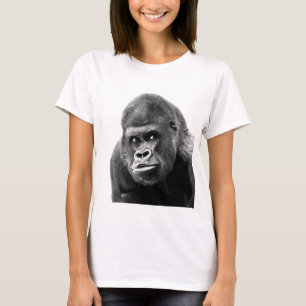 Camiseta Gorilla blanca negra