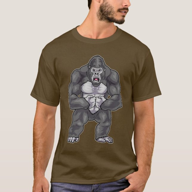 Camiseta Gorilla Bodybuilder Bodybuilding (Anverso)