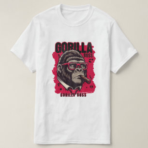Camiseta Gorilla Boss – gráfico de gorila poderoso
