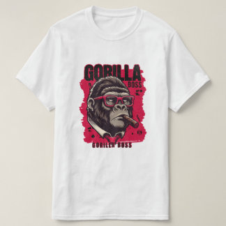 Camiseta Gorilla Boss – gráfico de gorila poderoso