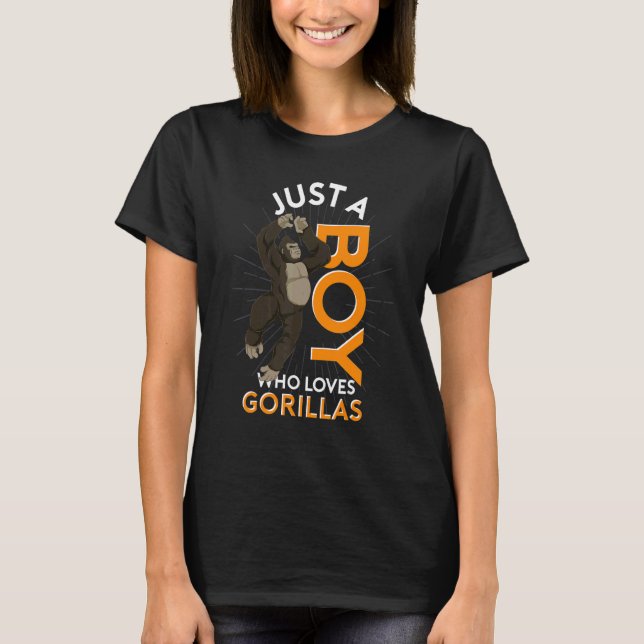 Camiseta Gorilla Boys Ape Monkey Animal Gorilla (Anverso)