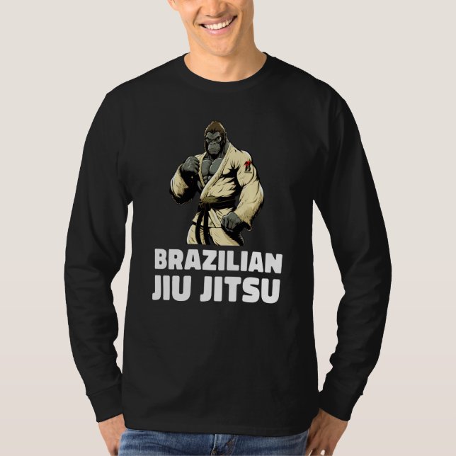 Camiseta Gorilla Brazilian Jiu Jitsu and Grappling  1 (Anverso)