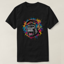 Camiseta Gorilla con abrochamiento de auriculares