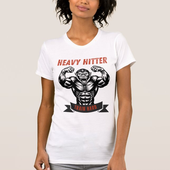 Camiseta Gorilla Gym Shirt | Heavy Hitter Workout Tee (Anverso)